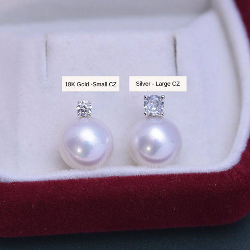 8-10mm Freshwater Pearl & Sasha Earrings - House Of Pearls